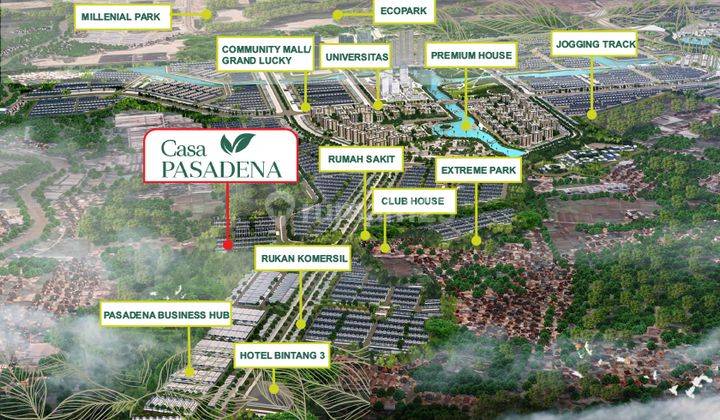 Rumah 2 Lantai Casa Pasadena Pik2 Murah Uk 3,5x9 2