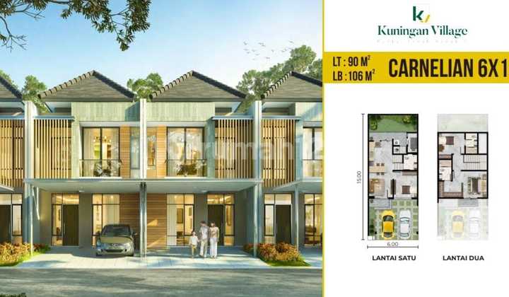 RUMAH KUNINGAN VILLAGE PIK2 6x15 SIAP HUNI PANTAI INDAH KAPUK