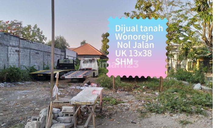 FOR SALE TANAH NOL JALAN WONOREJO RK 54 1