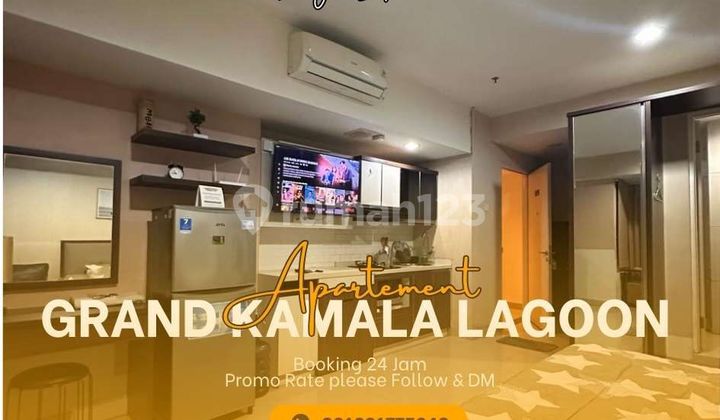 Disewakan Harian Apartement Grand Kamala Lagoon 1 BR Furnished