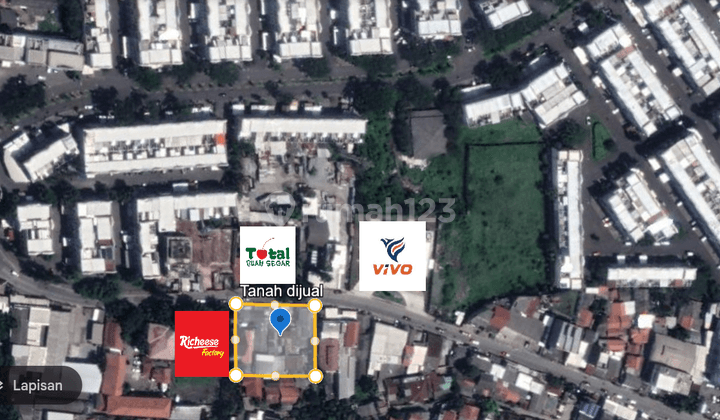 Tanah 1009 m2 SHM Galaxy, Bekasi
