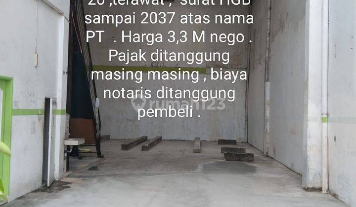 Dijual Gudang Terawat Sbc Letda Sujono  1