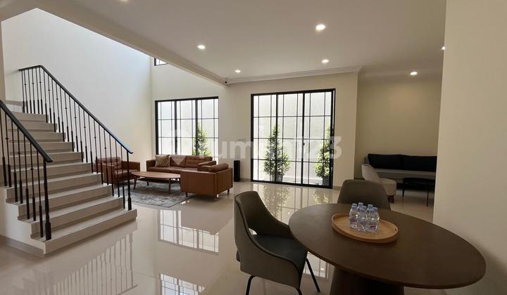 3-Story European Classic House with 3 Ensuite Bedrooms on the 2nd Floor & 1 Bedroom on the 1st Floor, Located on the Border of BSD and Gading Serpong