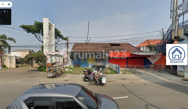 Tanah Dan Bangunan Ex Restoran@jalan Raya Serpong Pinggir Jalan Raya Utama