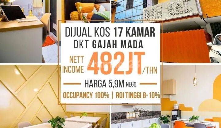 Kos Exclusive Gajah Mada Harmoni ROI Tinggi. Full Furnished 1