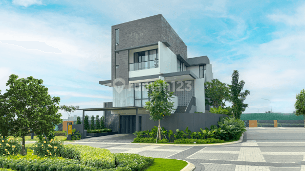 Dijual Rumah Mewah 4 Kamar Tidur Fasilitas Kolam Renang, Solar Panel Dan Lift, 3 Lantai Grand Wisata Bekasi 1