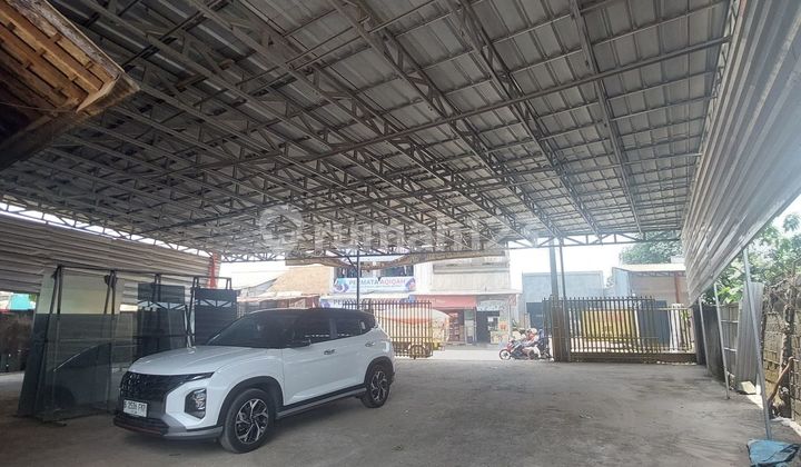 Dijual Tanah Jalan Raya Setu Include Bangunan Luas 1000 M2 Cocok Dijadikan Gudang Atau Workshop,akses Tol Setu, Bekasi