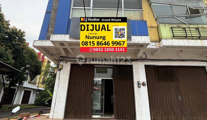 Dijual Ruko Hook Grand Wisata 3 Lantai 100 M Dari Gerbang Tol Tambun, Bisa Dijadikan Kantor, Cafe, Alfamart, Indomaret, Atau Tempat Les di Grand Wisata Bekasi 1