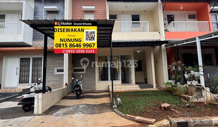 Disewakan Rumah Grand Wisata 2 Lantai, Kamar 2+1, Luas Tanah 119 M2, Akses Tol Tambun, 1,4 Km Dari Mall Living World, Fasilitas Sekolah Ipeka Dan Al Azhar, Rumah Sakit Hermina Grand Wisata Bekasi 1