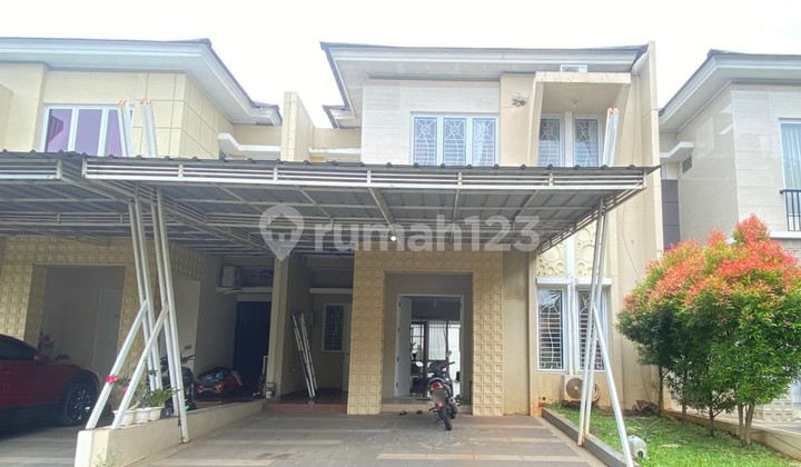 For Rent: 2-Story Ready-to-Live Grand Wisata House, 3+1 Bedrooms Fully Furnished, Facilities Include Swimming Pool, Jogging Track, Sports Field, 200m From Living World Mall, Direct Access to Tambun Toll Road, Grand Wisata Bekasi. 1