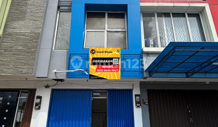 For Rent: 2-Story Grand Wisata Shop House Ready to Use, 500m from Tambun Toll and Living World Mall Grand Wisata Bekasi. 1