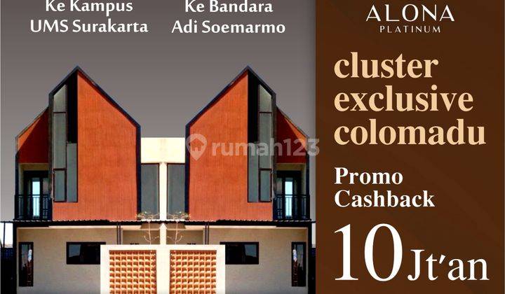 Rumah 2 Lantai SHM Dekat Kampus Ums di Colomadu 1