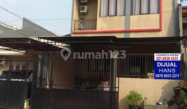 Rumah Sunter Agung Barat 2.5 lantai 7x15 hadap Utara