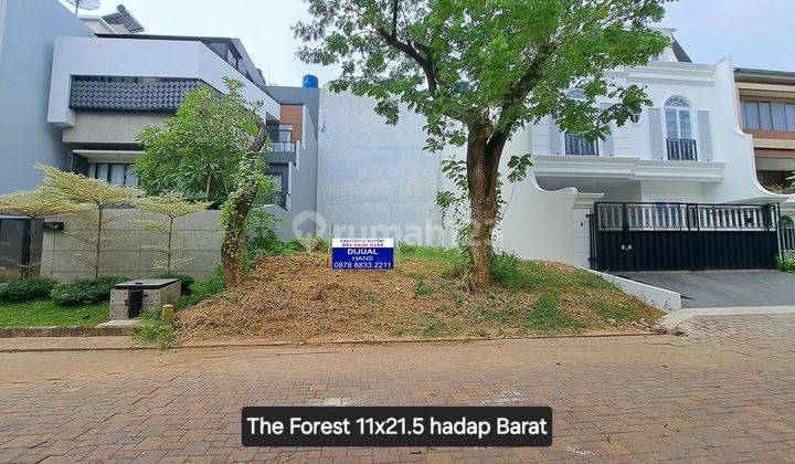 Tanah Kavling Hoek 11x21 The Forest Ancol Barat hadap Barat
 1