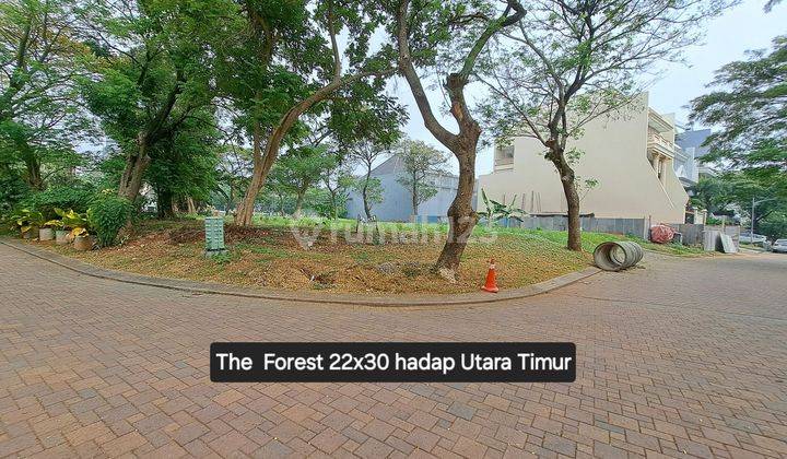 Tanah Kavling Hoek 22x30 The Forest Ancol Barat hadap Utara Timur 2