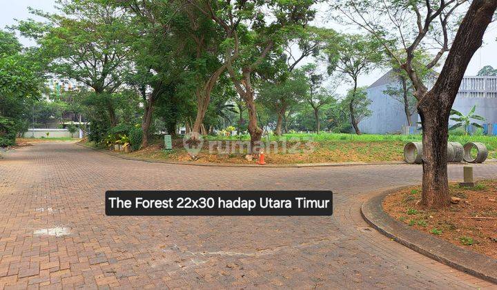 Tanah Kavling Hoek 22x30 The Forest Ancol Barat hadap Utara Timur 1