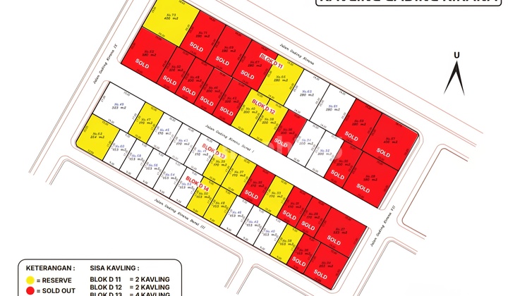 Gading Kirana Plots 9x17 to 14x20 Coconut Gading Land