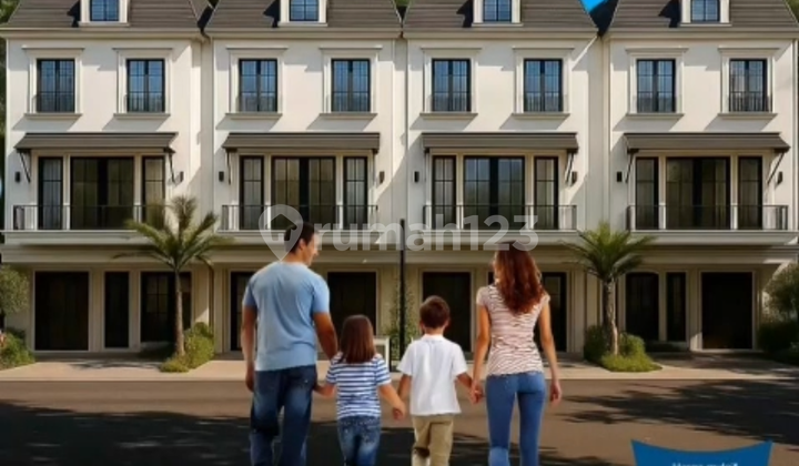 Rumah Townhouse Brand New Bergaya Eropa Bagus Shm Di Bintaro