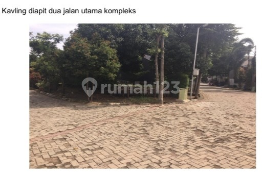 Land Plot in Cluster, Flat Land Ready to Build, Corner Position in Front of the Gate, Diserua, Ciputat.