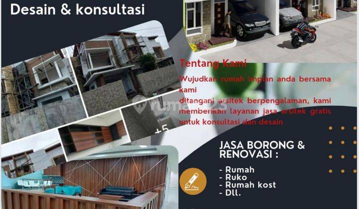 Jasa Borong Bangunan Rumah, Ruko, Rumah Kost Gratis Jasa Arsitek  1