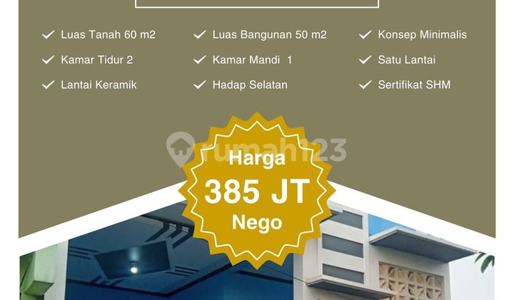 Rumah Murah Karang Satria Full Renov 15 Menit Stasiun Bekasi 1