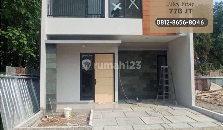 Rumah 2 Lantai Scandinavian Dalam Cluster 4 Menit Tol Jati Asih 1