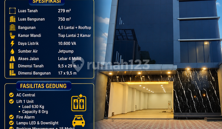 Dijual Kantor Baru 4.5 Lantai Lokasi Premium Cawang Jakarta Timur Dijual Kantor Baru 4.5 Lantai Lokasi Premium Cawang Jakarta Timur