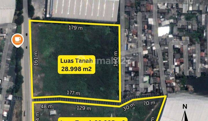 ✅ Disewa 4,9 Ha Kavling Industri & Pergudangan Hacaca Di Jl. Marunda Makmur, Bekasi (seberang Marunda Center) 1