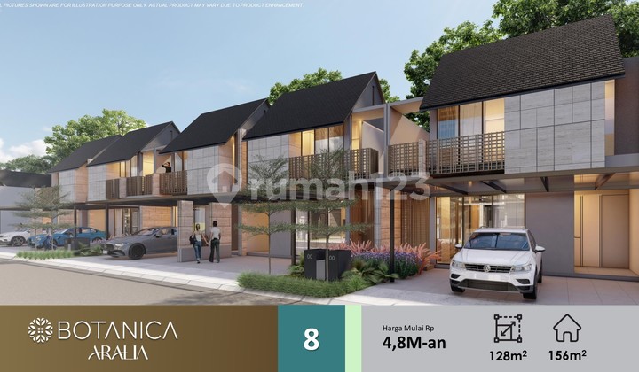 Dijual Rumah 2 Lantai Botanica Aralia Bintaro Jaya