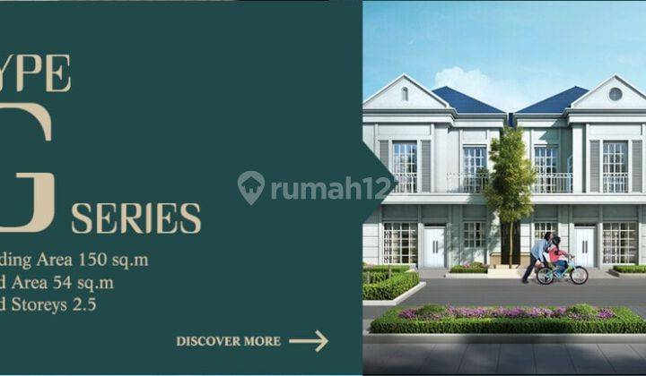 Disewakan Cluster Montana Lavon 2 Type G Series Luas Tanah 65m2 Luas Bangunan 150m2 4+1 Kamar Tidur 3+1 Kamar Mandi 2 Carport Unfurnished 1