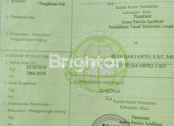 TURUN HARGA !!! Randu Gong Kejayan Tanah luas Cocok Buat Pabrik dan Gudang 2