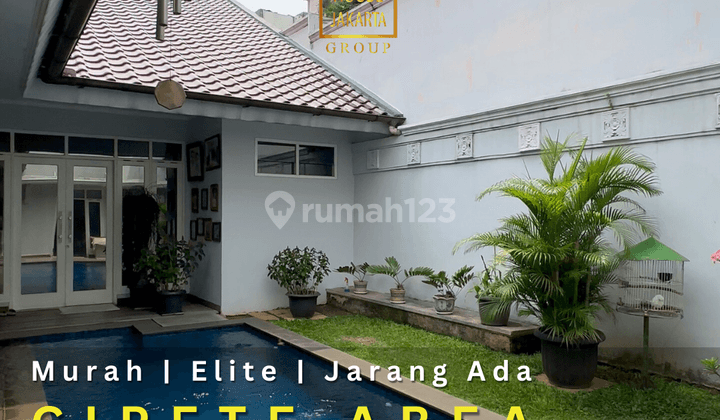 Rumah Cipete 1.5 Lantai Minimalis Ada Pool Carport Luas 1