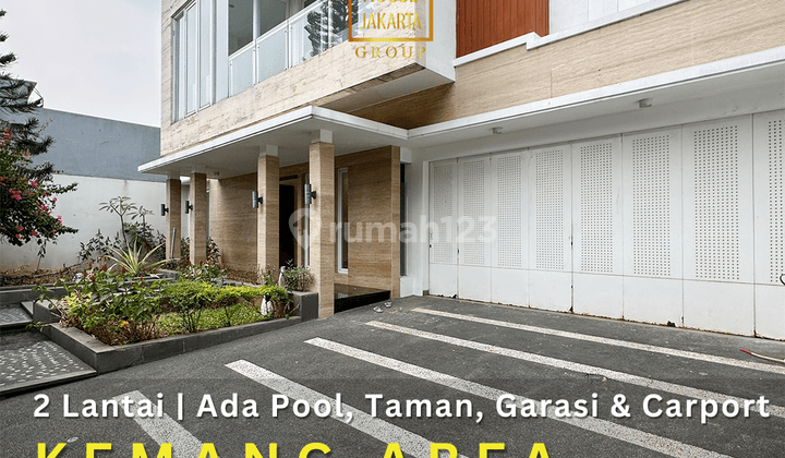 Rumah Kemang 2 Lantai Ada Pool, Taman, Garasi Carport 1