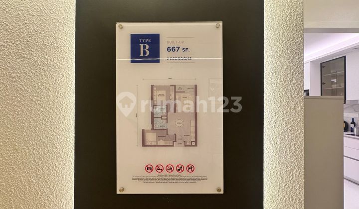 Skypark Kepler Condominium Johor Bahru Type B-2 Bedroom