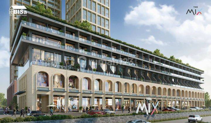 tampak depan the mix apartemen pinggir pantai