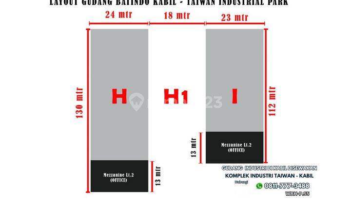 Gudang Industrial Batindo Kabil - Taiwan Industrial Park 2