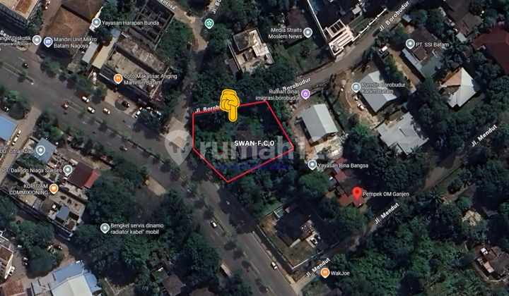 Plot Hook Position Seraya Village Near Nagoya Hill