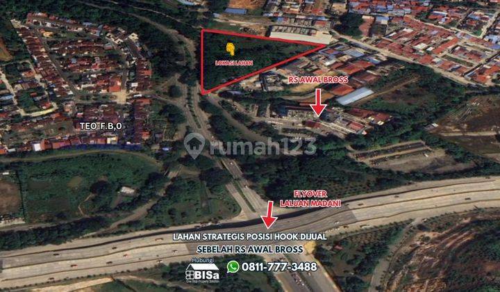Lahan Strategis di sebelah RS AWAL BROSS Dijual