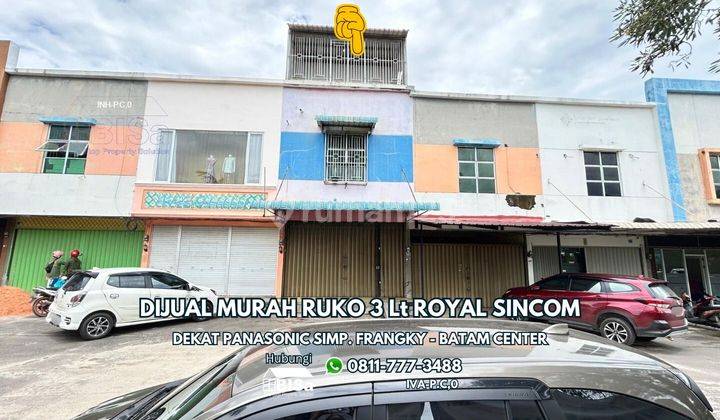 Ruko 3 Lantai Murah Dan Strategis di Royal Sincom Batam Center  1