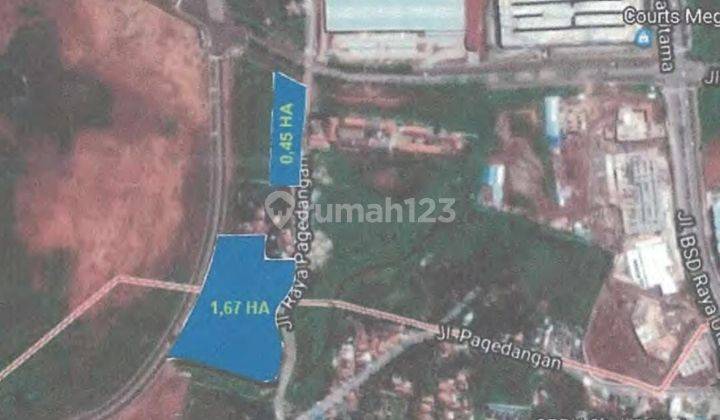 Jual Tanah kavling BSD hook jalan utama BSD City 4570 m² 2