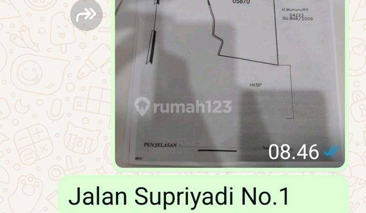 Jual Cepat Kavling Strategis Jl Supriyadi. Kel Tn Tinggi. Luas 9115m2. Harga 6juta/m2 1
