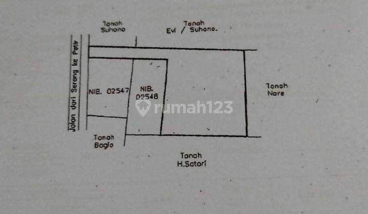 Jual Murah Kavling Banjarsari Serang.. Kec Cipocok. Luas 2493m2. Harga 5juta/ M2 2