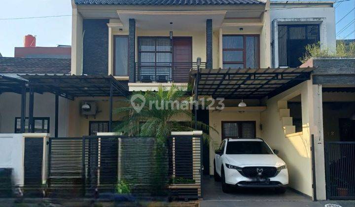 Rumah 2 Lt Terawat Semi Furnished Dlm Cluster SHM di Cikunir 2