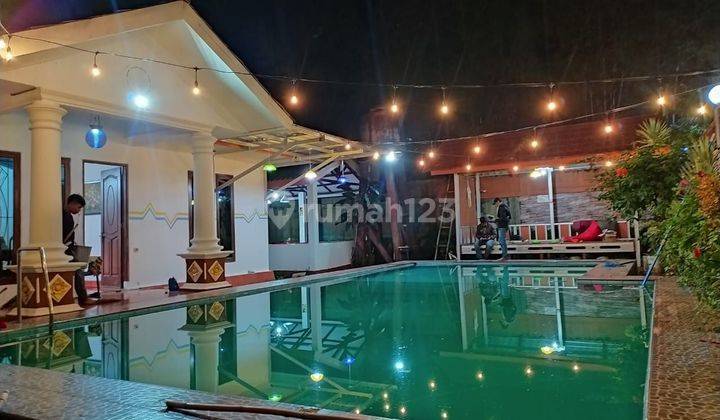 Rumah Villa Siap Huni Di Puncak Taman Safari Bogor Kolam Renang 2