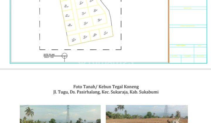 Dijual Tanah Kavling Datar Di Tugu Pasirhalang Sukaraja Sukabumi 2