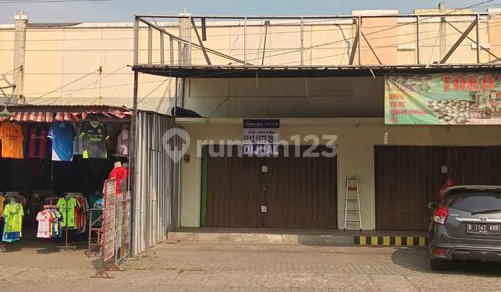 tampak depan ruko 1 lantai siap untuk