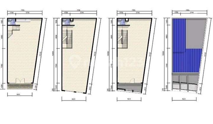 Ruko 3 Lantai Strategis Siap Pakai Ruko 3 Lantai Strategis Siap Pakai