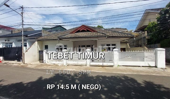 Rumah lama hitung tanah di daerah Tebet Timur Dalam 2