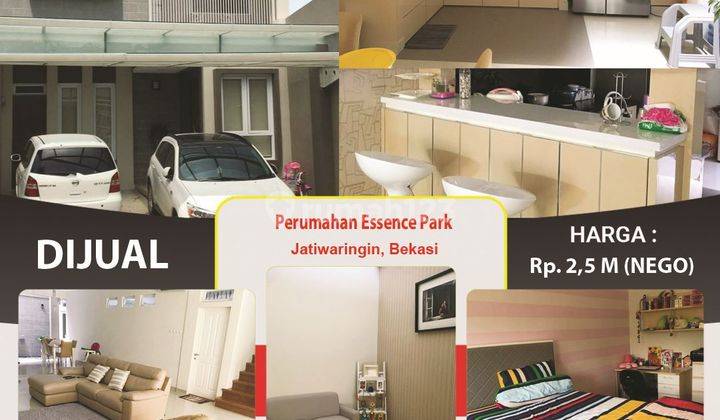 Rumah Mewah 2 Lantai Cluster Essence Park, Jatiwaringin 2