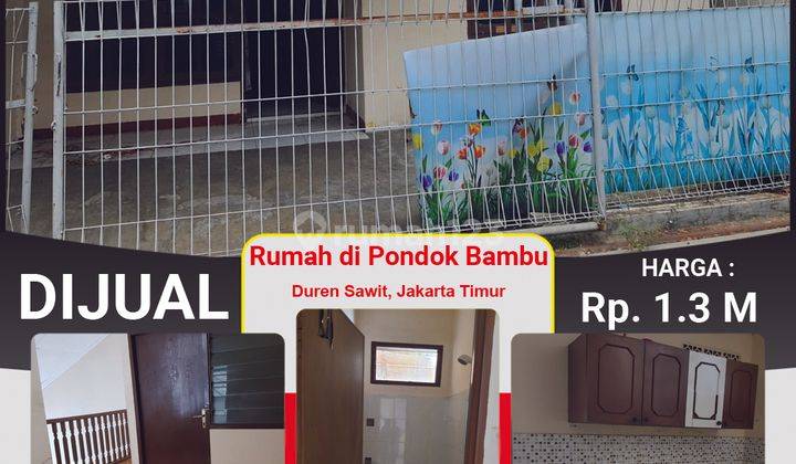 Rumah Minimalis 1 Lantai Pondok Bambu, Duren Sawit, Jakarta Timur Hanya 1.3 Miliar  2